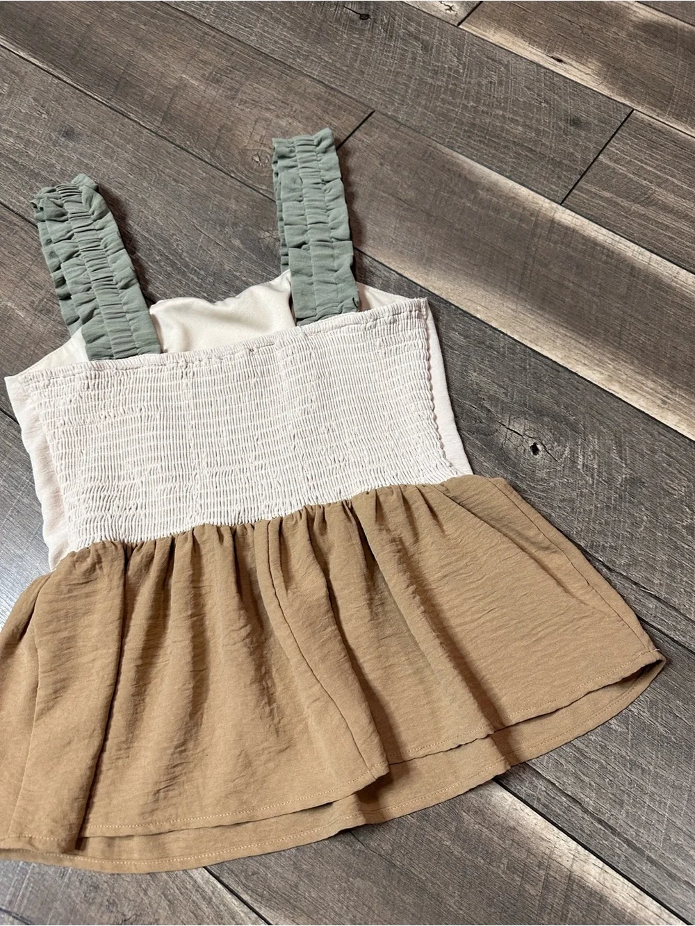 In February Ruffle Colorblock Tank Top - Picture 6 of 7